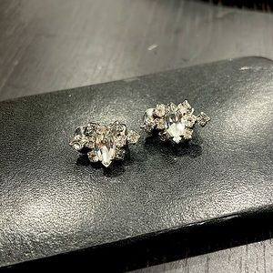 Vintage silver clip on earrings